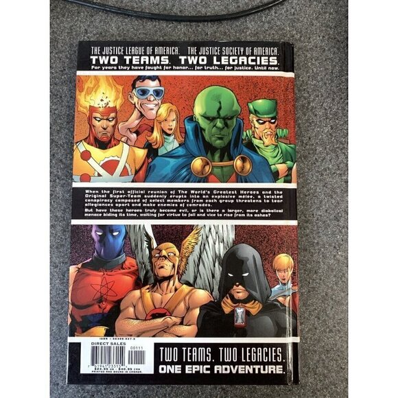 JLA JSA Virtue and Vice DC Comics 2002 Hard Cover - Picture 2 of 5